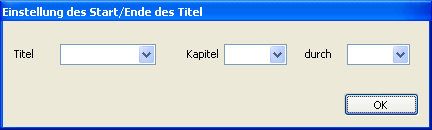 DVD Titel auswählen