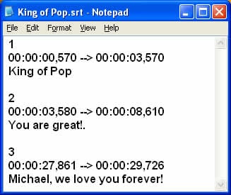 How To Create Srt File Using Notepad