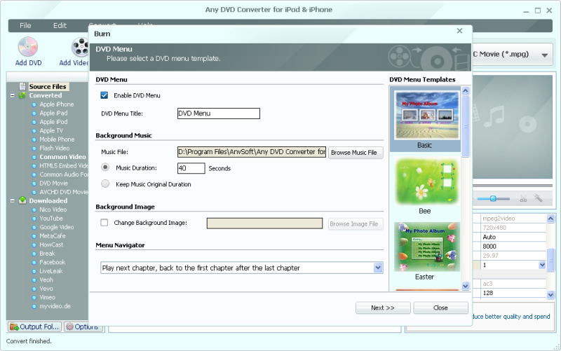 Free Video to DVD or AVCHD DVD Burner