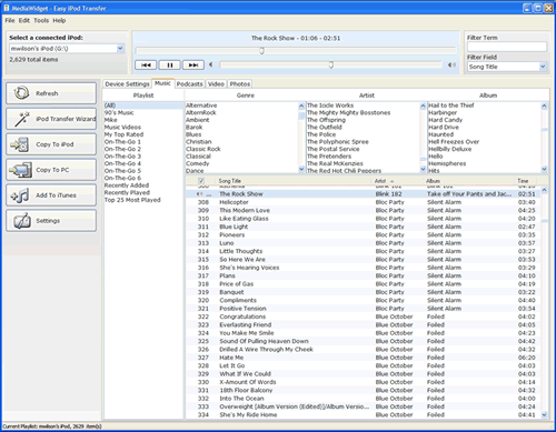 Transfer iPod to PC, Transfer PC to iPod