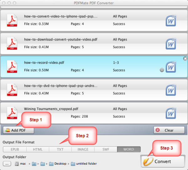 PDF Converter Mac – Convert PDF Documents to Microsoft Office Word 2007