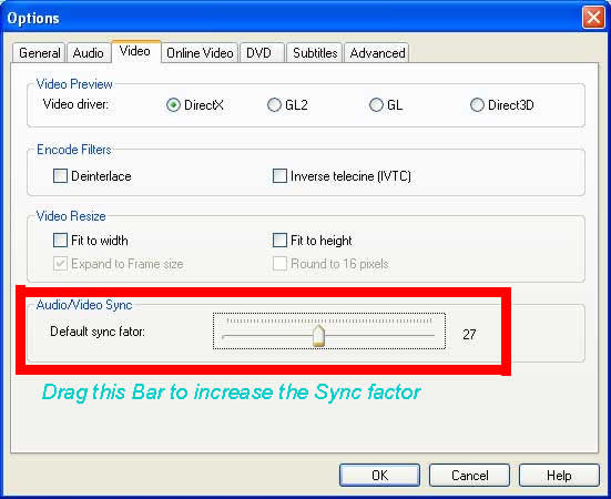 audio and video out of sync