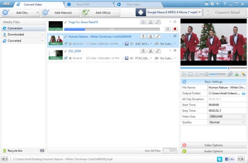 Convert DVD/CD and video to MP4, AVI, FLV,WMV