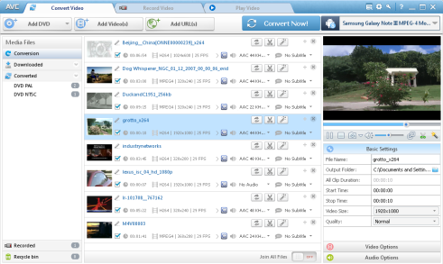 Main Windows of Any Video Converter Ultimate