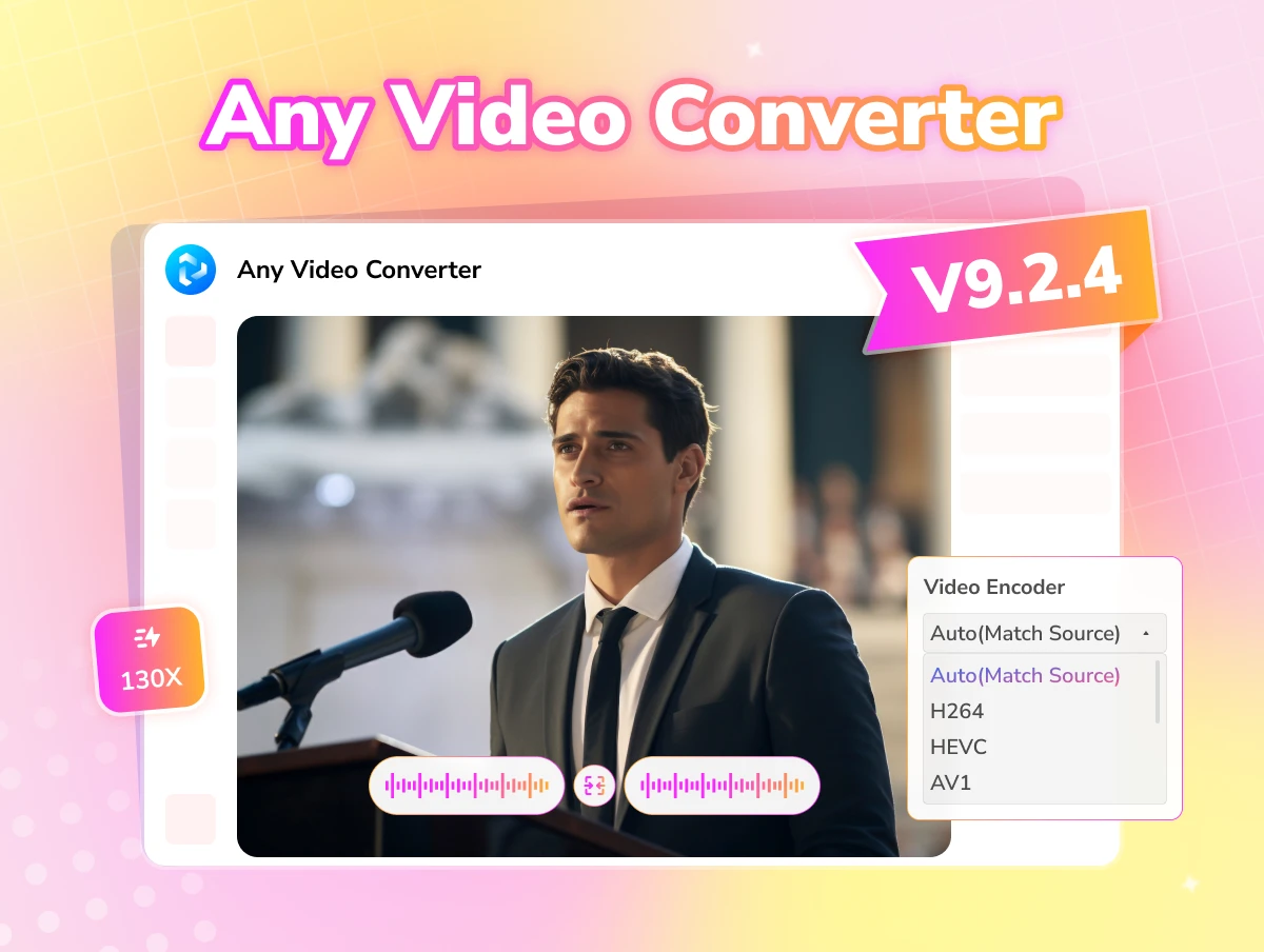 any video converter v9.2.4 supports fast conversion mode