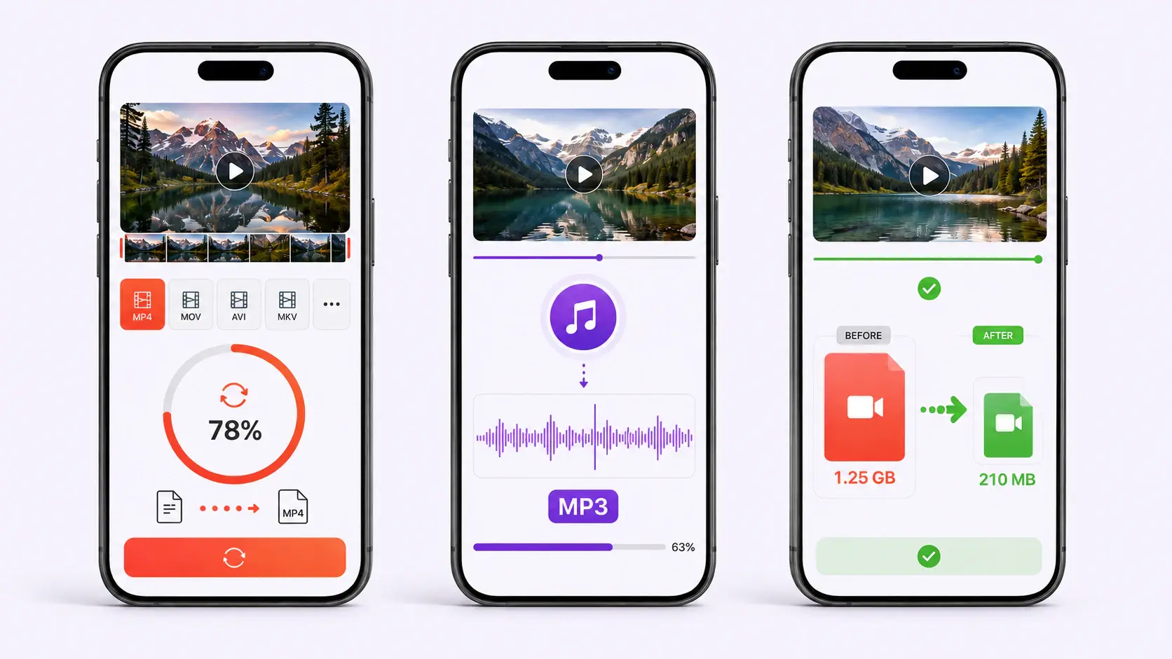 Online video converter, video to MP3 converter, and video compressor for mobile