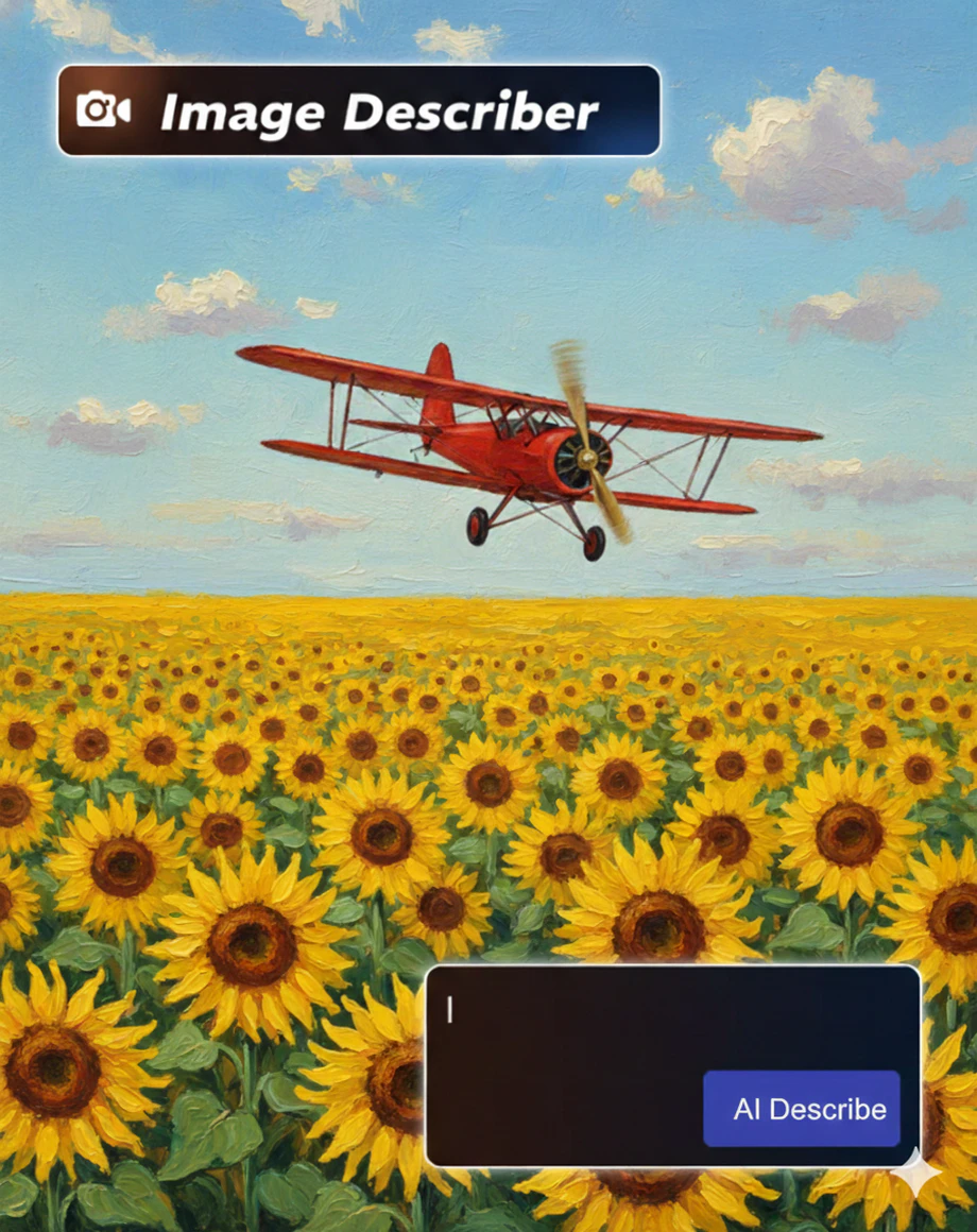 ai image describer to generate image