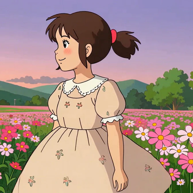 anime character generated by ghibli generator