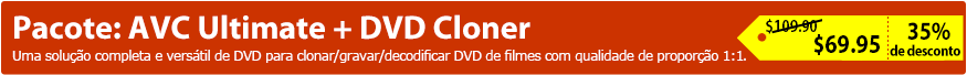 Pacote do DVD Converter e Cloner