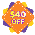 40 dollars off