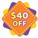 40 dollars off