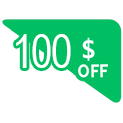 100 dollars off