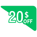 20 dollars off