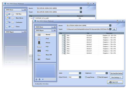 Screenshot of Any DVD Cloner Platinum