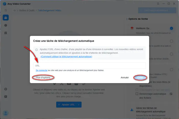 Ajouter une URL