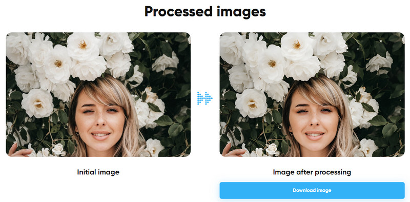 Téléchargez les images converties depuis Image Upscaler