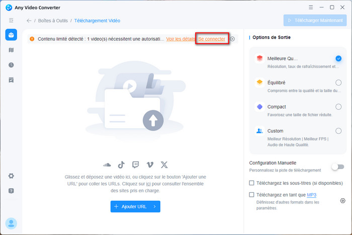 Se connecter avec votre compte