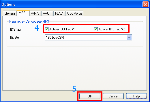 set ID3 tag for converting m4p to mp3