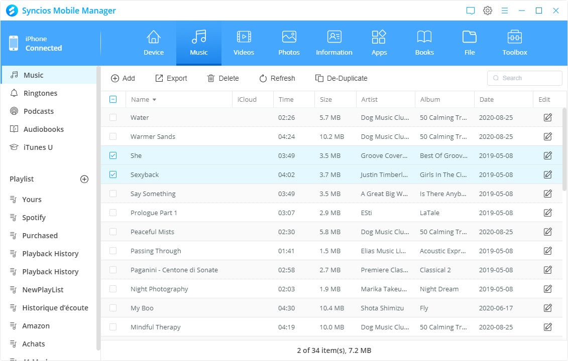 manage media files