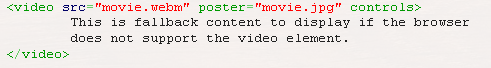 Embed Video Using HTML5 