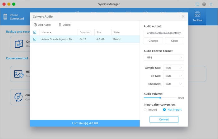 convert audio formats