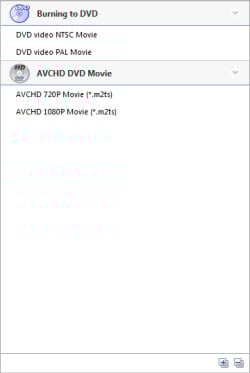 Preset DVD Output