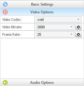 Choose Video Option