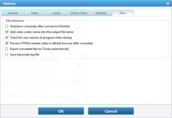Misc option