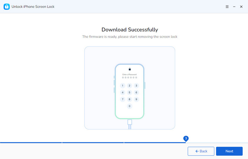 finish to download the firmware package