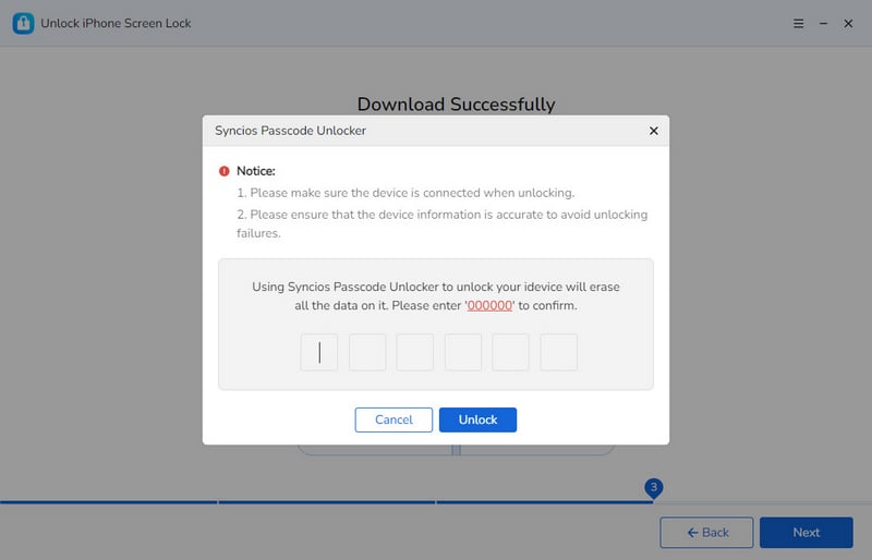 confirm to unlock iphone