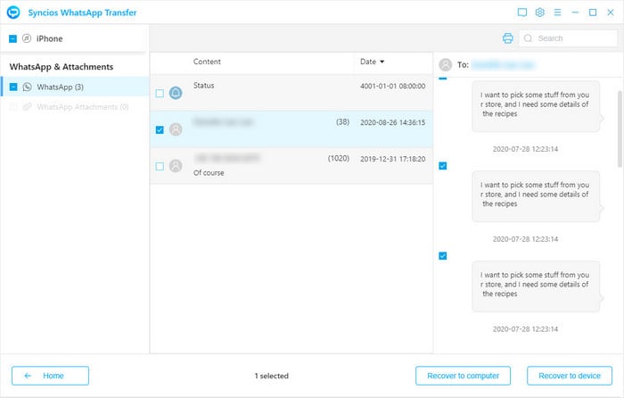 preview iTunes backup