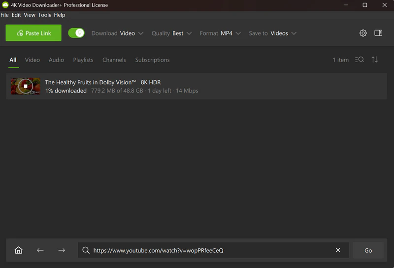 download youtube to mp4 with 4k video downloader+