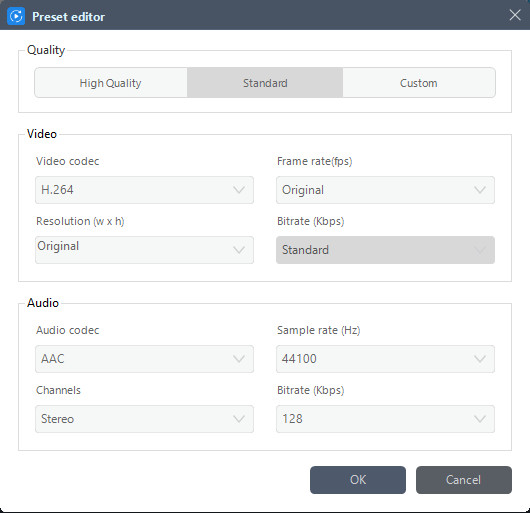 acethinker settings