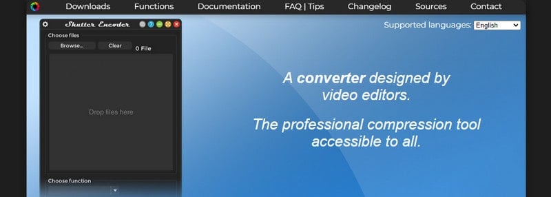 compress video with Shutter Encoder