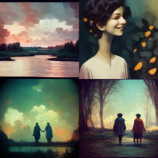 friendship in the age of covid-19 created by midjourney