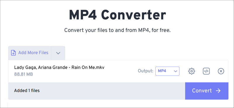 convert mkv to mp4 with freeconvert