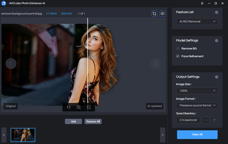 Remove backgrounds of photos