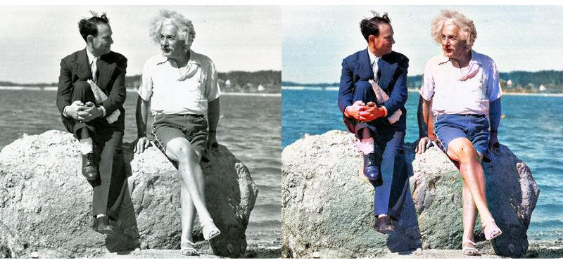 rothman and einstein posing in 1939