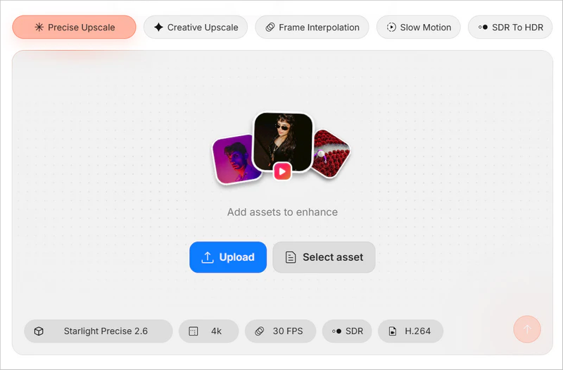 upload video to topaz web app
