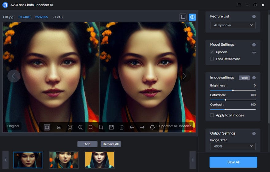 upscale midjourney generated images by avclabs
