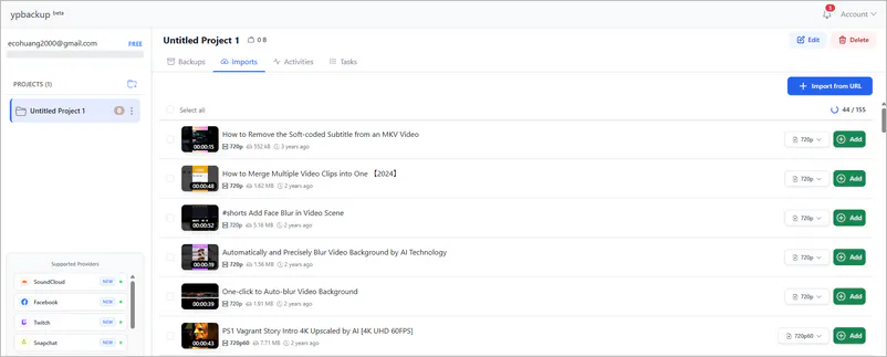 ypbackup batch youtube downloader