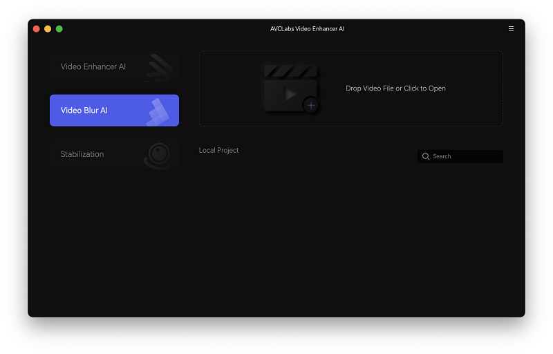 main interface blur mac