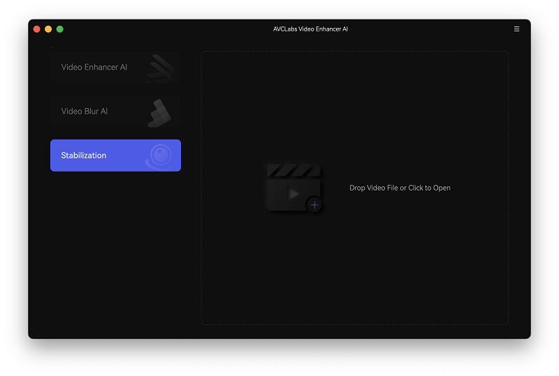 main interface stabilization mac