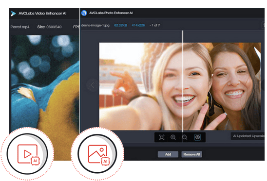 AVCLabs Video Enhancer AIとPhoto Enhancer AI