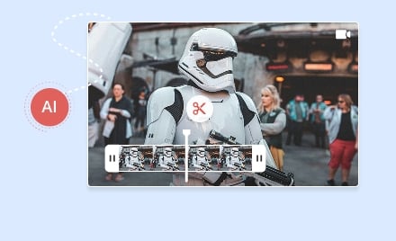 trim video with AI