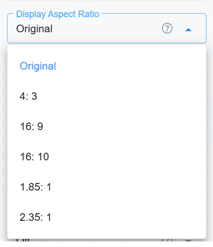 aspect ratio