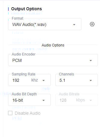 configure audio settings