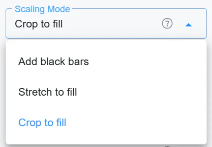 scaling mode
