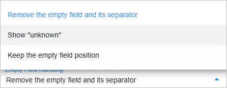 empty field handling