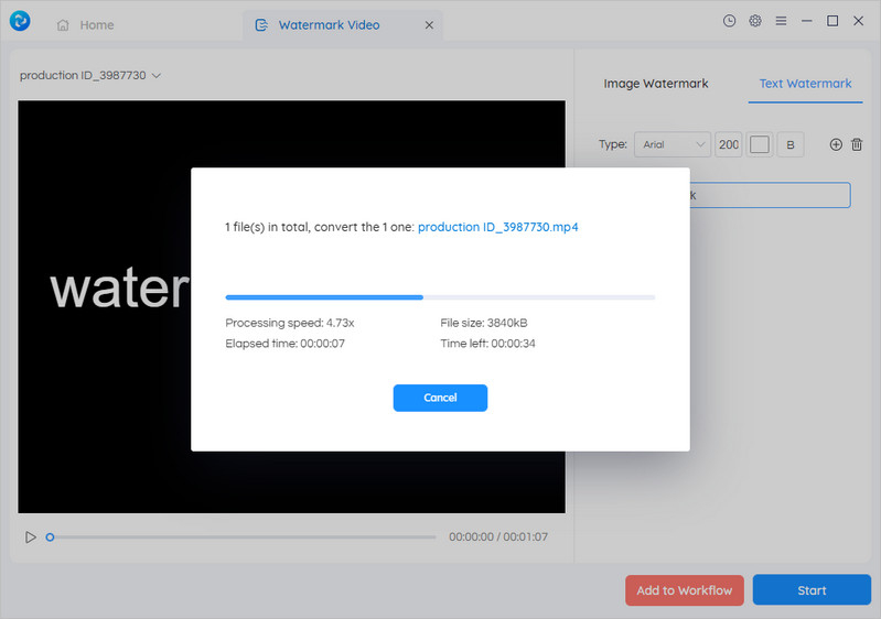 start watermarking videos